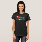 I Love My Husband LGBTQ Gay Valentines Day Tシャツ (正面フル)