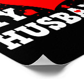 I Love My Husband Valentines Day Family Matching G ポスター (角)