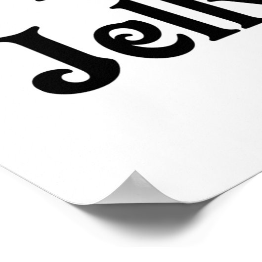 I Love My Jelly Bean ポスター (角)