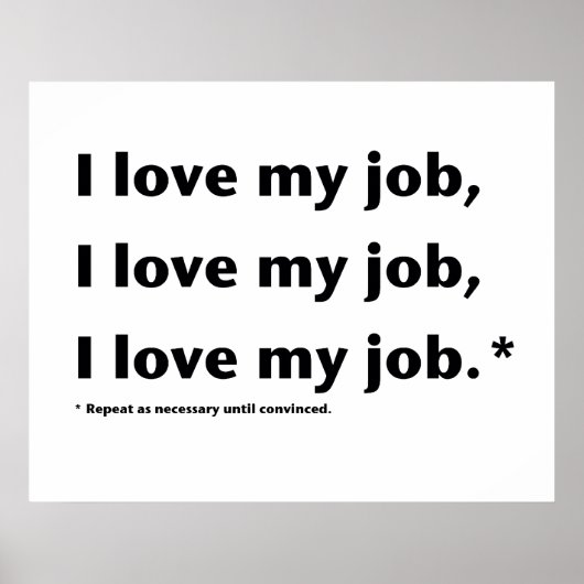 I Love My Job*ポスター ポスター (正面)