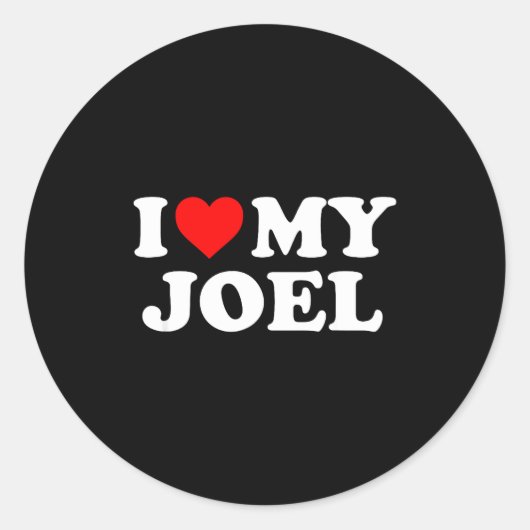 I Love My Joel  ラウンドシール (正面)