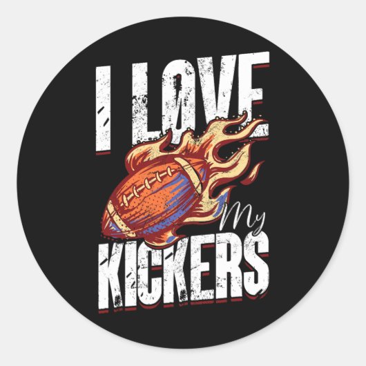 I Love My Kickers -ファンタジーサッカー ラウンドシール (正面)