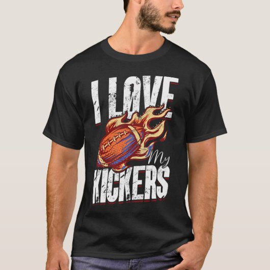 I Love My Kickers -ファンタジーサッカー Tシャツ (正面)