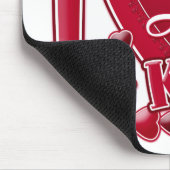 I Love My Kid Red -ハート マウスパッド (コーナー)