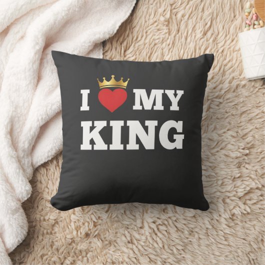 I love my king  クッション (ブランケット)