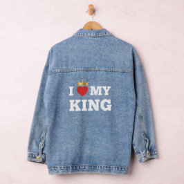 I love my king  デニムジャケット