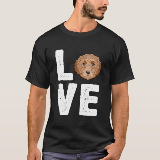 I Love My Labradoodle Tシャツ (正面)