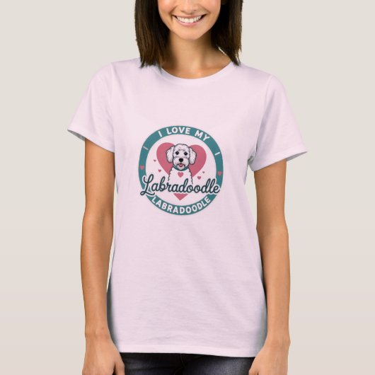 I Love My Labradoodle T-Shirt Tシャツ (正面)