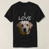 I Love My Labrador Tシャツ (デザイン正面)