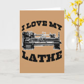 I Love My Lathe (as seen in Cuban Fury) カード (黄色い花)