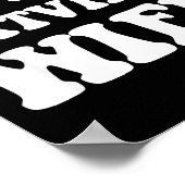 I Love My Latvian Wife Funny For Men Women ポスター (角)