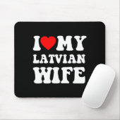 I Love My Latvian Wife Funny For Men Women マウスパッド (マウス)