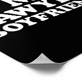 I Love My Lawyer Boyfriend Bf Valentines Day Women ポスター (角)