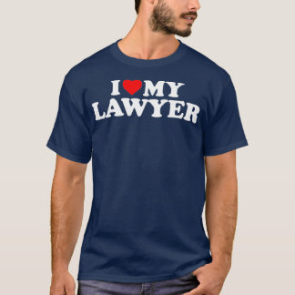 I Love My Lawyer   Heart My Lawyer Tシャツ