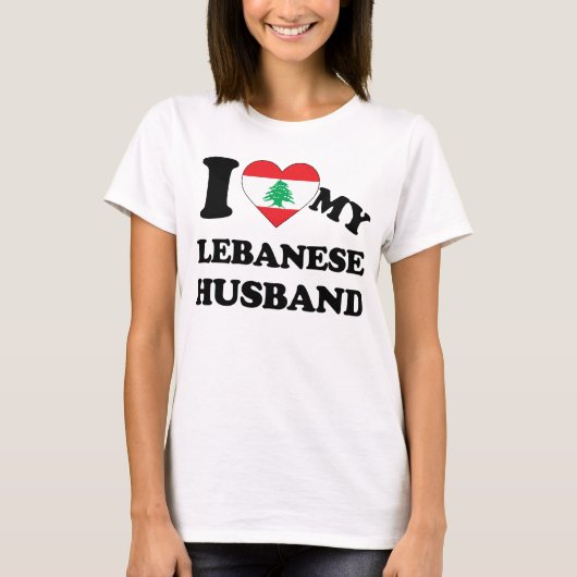 I love my Lebanese Husband Tシャツ (正面)