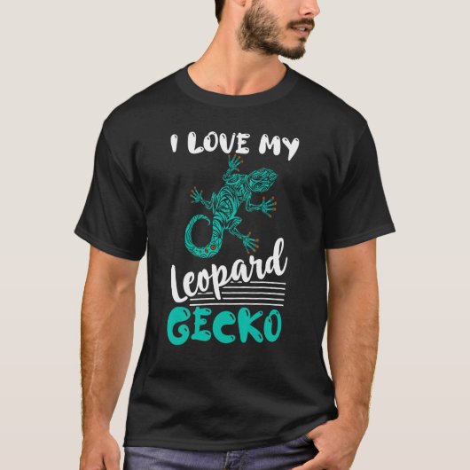 I Love My Leopard Gecko Lizard  Reptile Tシャツ (正面)