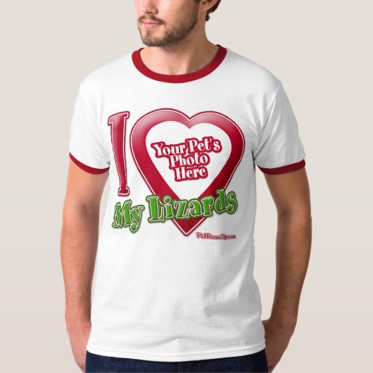 I Love My Lizards – 写真 Tシャツ (正面)