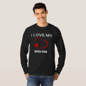 I love my maine coon breed cat Cat Tシャツ (正面フル)