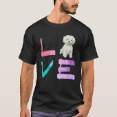 I Love My Maltese Dog   Tシャツ (正面)