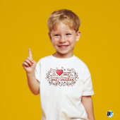 I Love My Mom - Elegant Mom's Special Kids Tシャツ