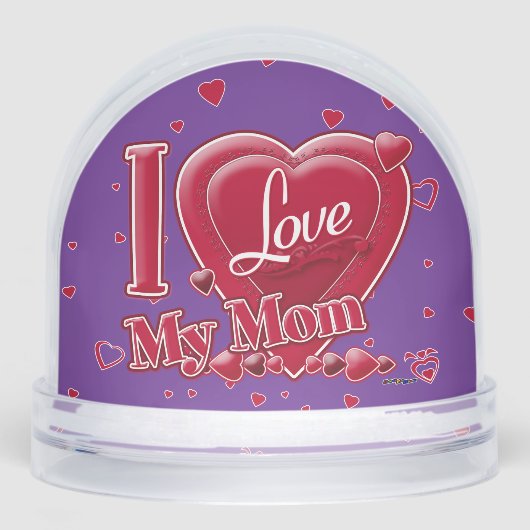 I Love My Mom red -ハート (正面)