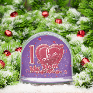 I Love My Mom red -ハート