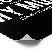 I Love My Mom T Shirt Funny Sarcastic Video Games ポスター (角)