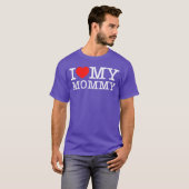 I Love My Mommy I Heart My Mom retro Tシャツ (正面フル)