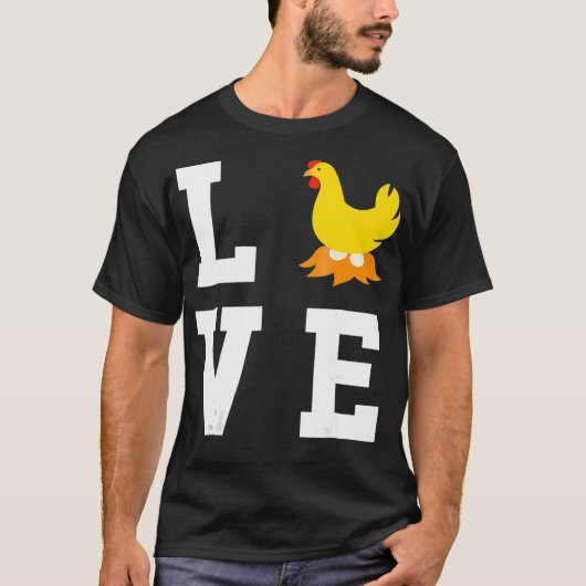 I Love My Mother Hen - Chicken Lover農業 Tシャツ (正面)