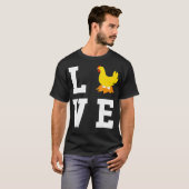 I Love My Mother Hen - Chicken Lover農業 Tシャツ (正面フル)