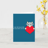 I Love My New Heart Loves Me Heart Health Awarenes カード (黄色い花)