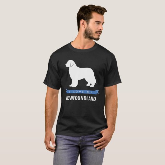 I Love My Newfoundland Tシャツ (正面フル)
