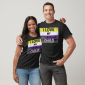I Love My Nonbinary Child LGBT Non Binary Awarenes Tシャツ (ユニセックス)