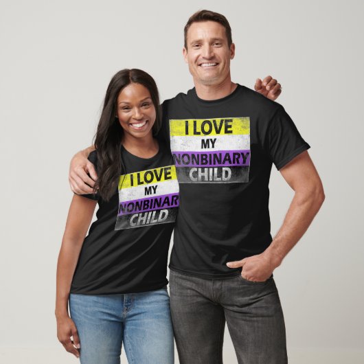 I Love My Nonbinary Child LGBT Non Binary Awarenes Tシャツ (ユニセックス)