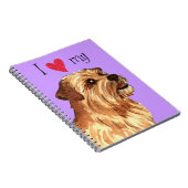 I Love my Norfolk Terrier ノートブック (右側)