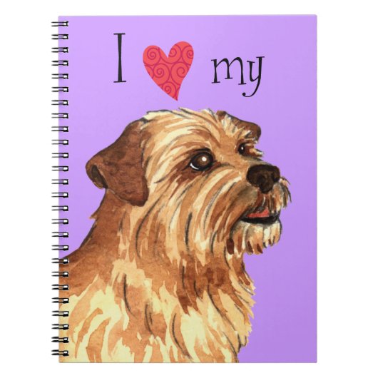 I Love my Norfolk Terrier ノートブック (正面)