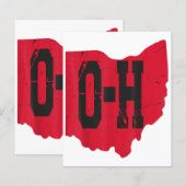 I Love My Ohio Home Script Ohio Buckie州 (正面/裏面)