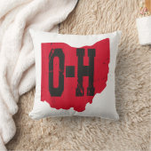 I Love My Ohio Home Script Ohio Buckie州 クッション (ブランケット)