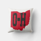 I Love My Ohio Home Script Ohio Buckie州 クッション (裏面)