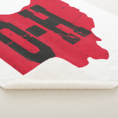 I Love My Ohio Home Script Ohio Buckie州 シェルパブランケット (3/4)