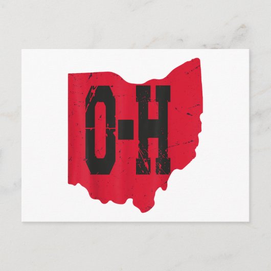 I Love My Ohio Home Script Ohio Buckie州 シーズンポストカード (正面)