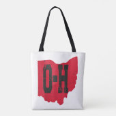 I Love My Ohio Home Script Ohio Buckie州 トートバッグ (裏面)