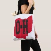 I Love My Ohio Home Script Ohio Buckie州 トートバッグ (クローズアップ)