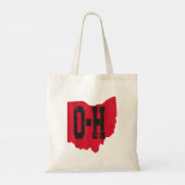 I Love My Ohio Home Script Ohio Buckie州 トートバッグ (裏面)