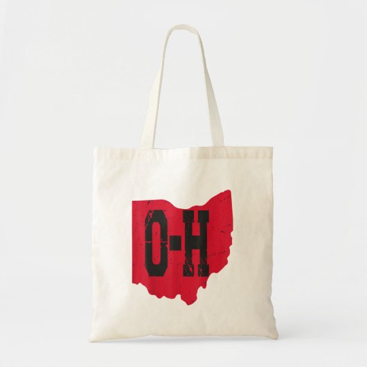 I Love My Ohio Home Script Ohio Buckie州 トートバッグ (正面)