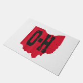 I Love My Ohio Home Script Ohio Buckie州 ドアマット (アングル)