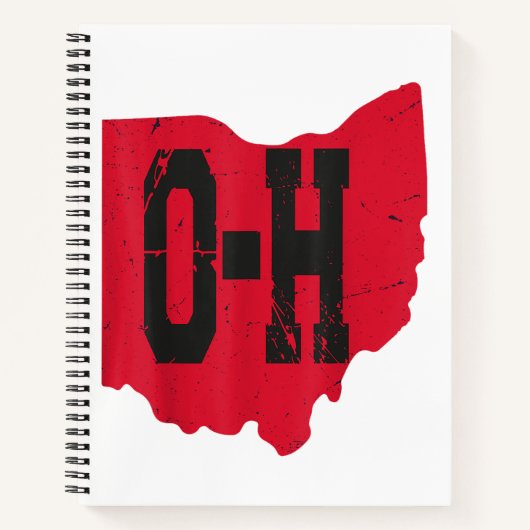 I Love My Ohio Home Script Ohio Buckie州 ノートブック (正面)