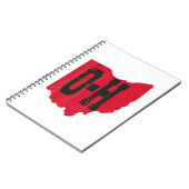 I Love My Ohio Home Script Ohio Buckie州 ノートブック (左側)