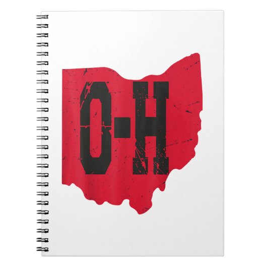 I Love My Ohio Home Script Ohio Buckie州 ノートブック (正面)