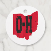 I Love My Ohio Home Script Ohio Buckie州 フェイバータグ (裏面)